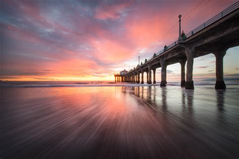 Fading Manhattan Beach Pier In California Brent Goldman Photography