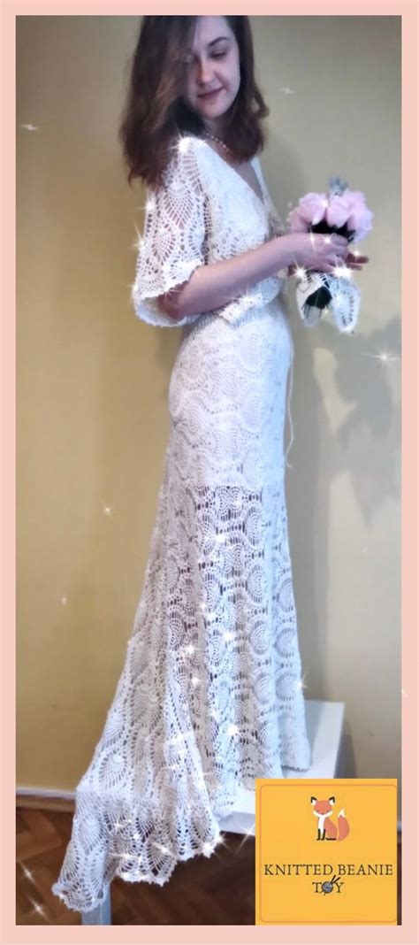 Wedding Handmade Crochet Dress Maxi Long White Dress Wedding Etsy