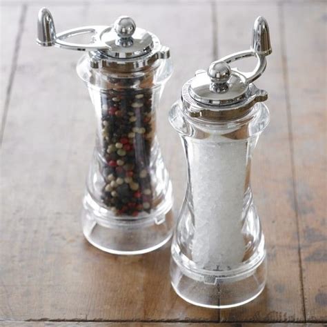 William Bounds Acrylic Salt And Pepper Mills Pepper Mill Salt And