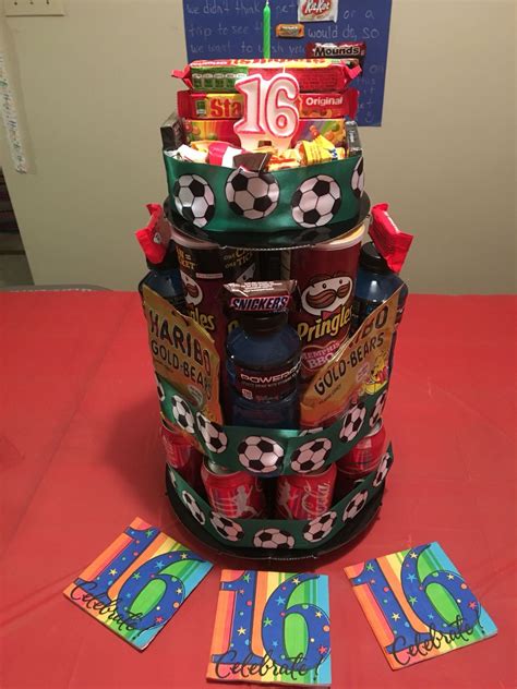 See more ideas about boy 16th birthday, birthday, 16 birthday cake. Candy & Snack Cake for a teenage boys 16th Birthday ...