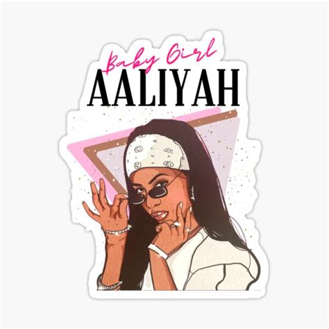 Aaliyah Sticker For Sale By World Post Day Redbubble