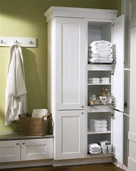 Traditional Bathroom Linen Cabinet Bathroom Cabinets Shelves Linen