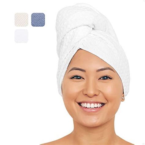 Aquis Original Waffle Hair Towel Vs Amazerbath Hair Towel Wraps 3 Pack