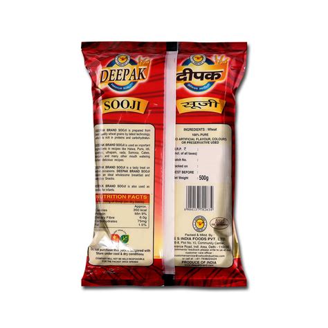 Sooji Deepak Brand SS INDIA FOODS PVT LTD Regular Flours