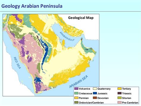 Geology Arabian Peninsula Geological Map