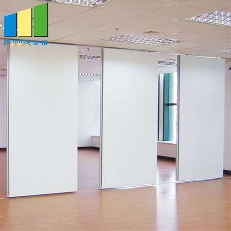 Meeting Room Operable Folding Partition Walls Aluminum Sliding Office