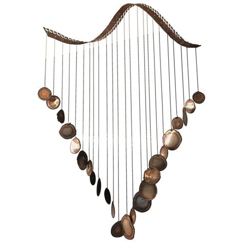 Mid Century Modern Hanging Sculpture Mobile Wind Chime For Sale At 1stdibs