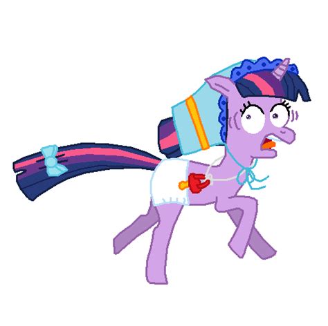 Twilight Sparkle Diaper Costume Running By Mslash67 Production On