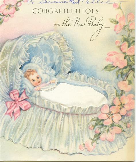 Baby Card Baby Cards Vintage Greeting Cards Vintage Baby Pictures