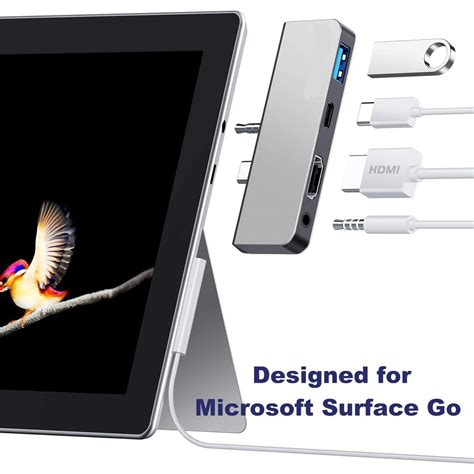 Surface Go Usb C Hub 4 In 1 Surface Go Dock With Usb C To 4k Hdmi