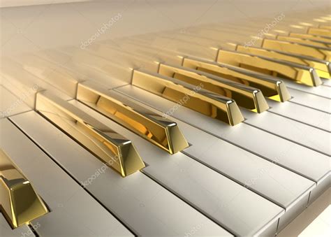 Gold Piano — Stock Photo © Brunohaver 20238021