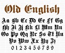 Old English script svg Old English font svg Old English | Etsy