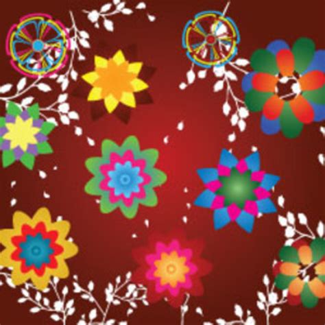 Check spelling or type a new query. Colored Flowers In Red Dark Background | FreeVectors