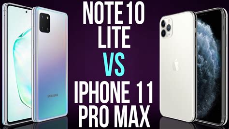 Note 10 Lite Vs Iphone 11 Pro Max Comparativo Youtube