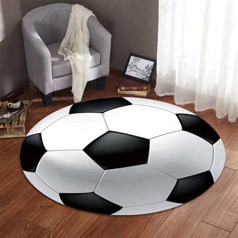 Chair mats can help protect carpet from indentations, scuffs, and spills. Anti slip Ball Round Carpet Computer Chair Pad Football l Living Room Mat Children kids Bedroom ...