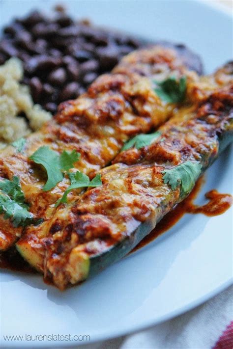 How to make zucchini enchiladas. Zucchini Enchiladas | Lauren's Latest