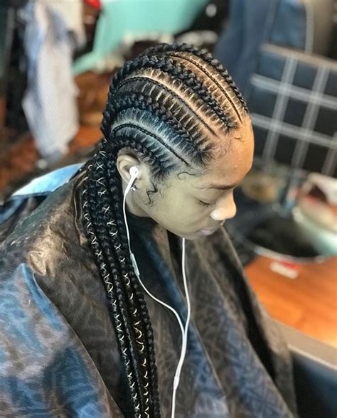 I don't wear my hair down very often, because it is more protected in a loose braid or cinnamon style bun. Ankara Teenage Braids That Make The Hair Grow Faster ...