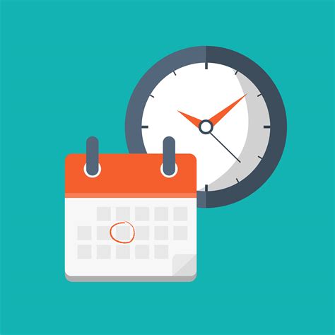 Concept For Planning Business And Business Event Calendar With Clock