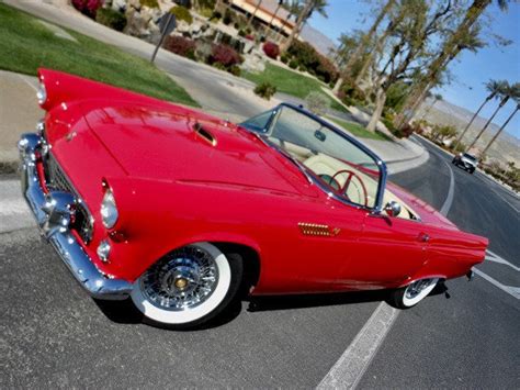 1955 Ford Thunderbird Convertible Roadster Coral Red Restored Selling