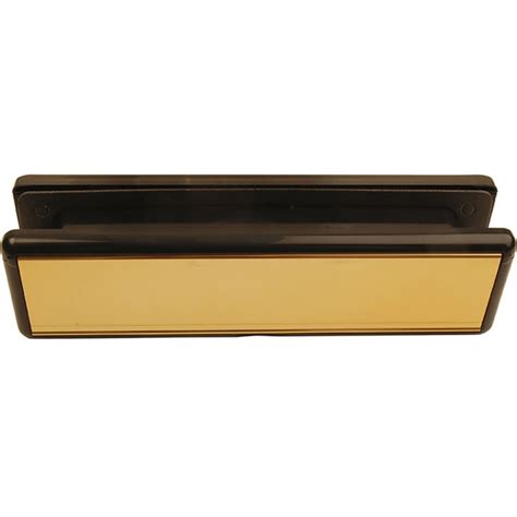 Standard 250mm Letter Plate Polished Gold Selco