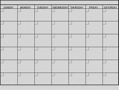 Calendar Template 6 Weeks Printable Blank Calendar Template