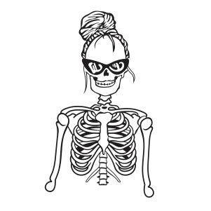 Svg file projects using your cricut explore, silhouette cameo and more, create your diy shirts, decals, and much more using your cricut download free svg files for your next diy project. Messy Bun Mom Skull SVG | Mom Life skull svg cut file ...