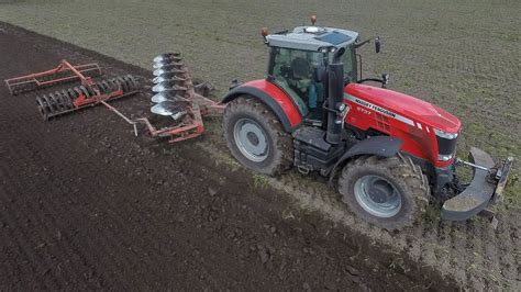 New Massey Ferguson 8737 Dyna Vt Kuhn 7 Furrow On Land 400 Hp