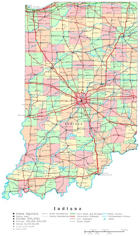 Indiana County Map Printable