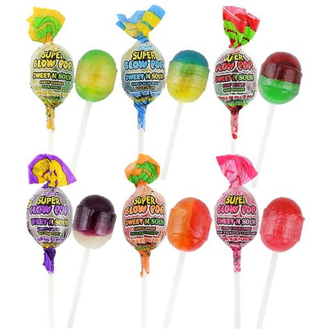 Charms Super Blow Sweet N Sour Bubble Gum Filled Lollipops 32g Sugarliciousltd
