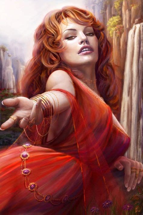 Beautiful Women With Red Hair With Images Fantasy Art Women