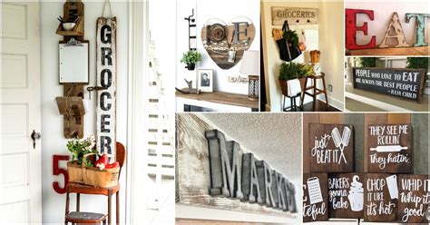 No stencils or vinyl are used in our shop. 20 Rustic DIY Kitchen Signs That Match Your Farmhouse ...