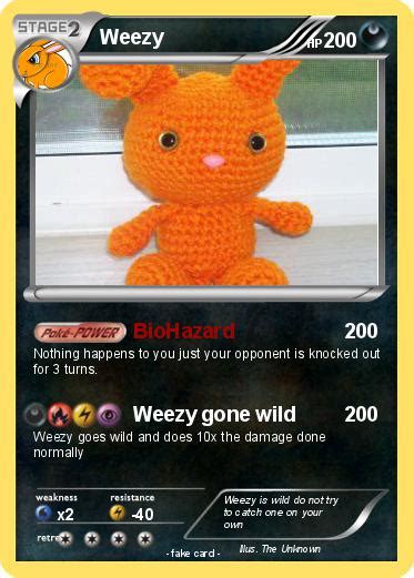 Pokémon Weezy 20 20 Biohazard My Pokemon Card
