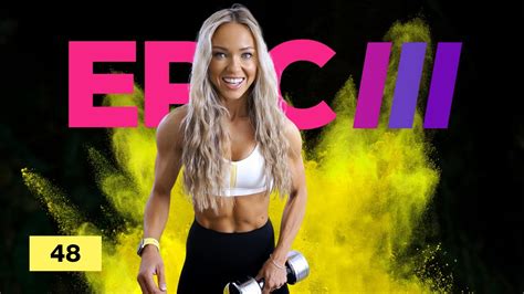 Giant Sets Upper Body Workout With Dumbbells Core Epic Iii Day Caroline Girvan