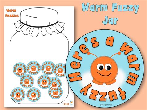 Warm Fuzzy Jar Elsa Support For Emotional Literacy