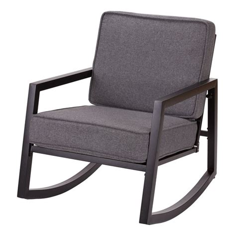 4.4 out of 5 stars. Mainstays Moss Falls Patio Rocking Chair with Gray ...