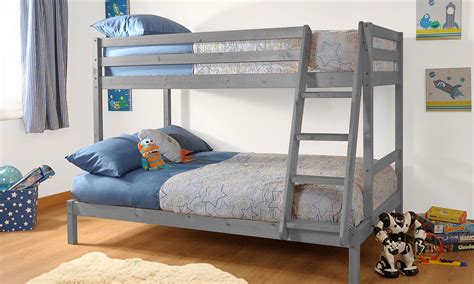 Durban Wooden Triple Bunk Bed Available With Or Without Mattresses Uk