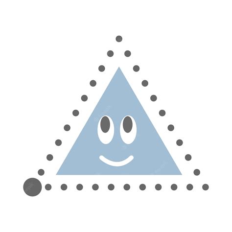 Forma De Triángulo Punteado Para Trazar Líneas Para Niños De Preescolar
