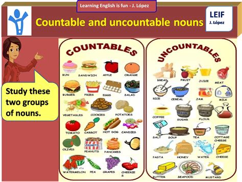 Contables E Incontables En Ingles Comida Ejemplos De Sustantivos Contables E Incontables En