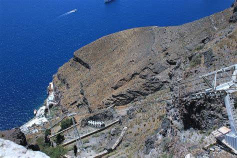 Santorini One Of The Cyclades Islands In The Aegean Sea Was Devastated By A Volcanic Eruption