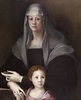 Pontormo - Portrait of Maria Salviati de' Medici with Giulia de' Medici ...