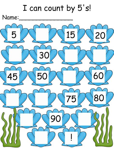 Count By 5 Worksheet — Db