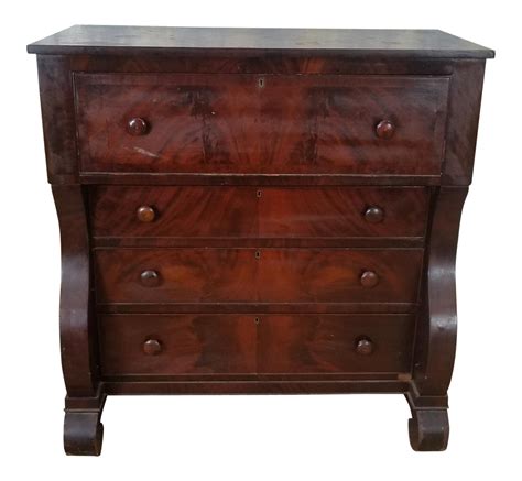 Antique American Empire Mahogany Butlers Chest Of Drawers Chairish