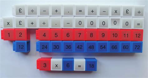 Fun Times Tables Games Ks1 And 2 Six Times Table Linking Cubes Pack