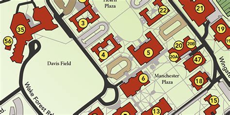 Wake Forest University Campus Map