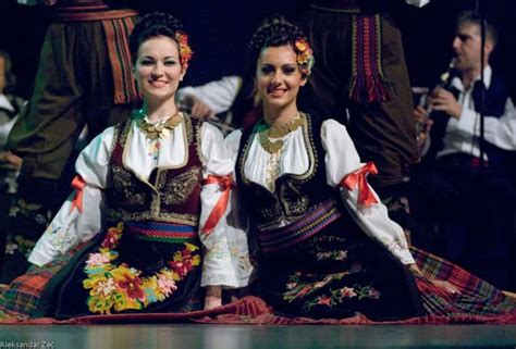Serbian Folk Costume Ansambl “kolo” Serbian Clothing Folk Costume