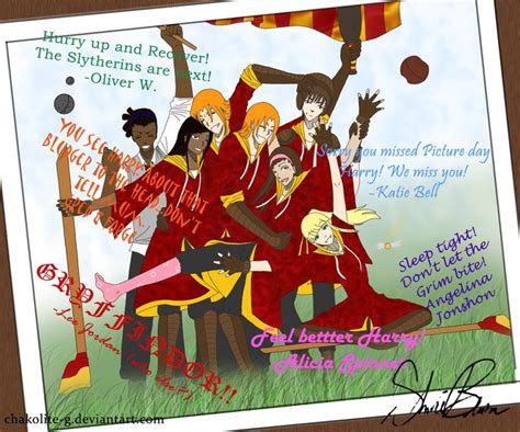 Gryffindor Quidditch Team By Chakolite Gsley Harry Potter Art Harry