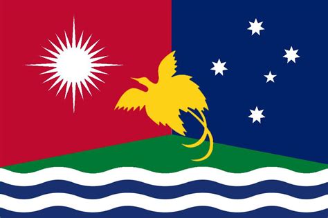 Flag Of A United Oceania I Made As Time Pass Rflags