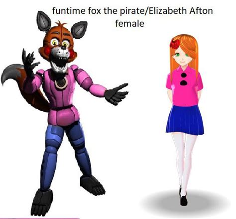 Funtime Fox The Pirate Elizabeth Afton Female Sister Location Circus