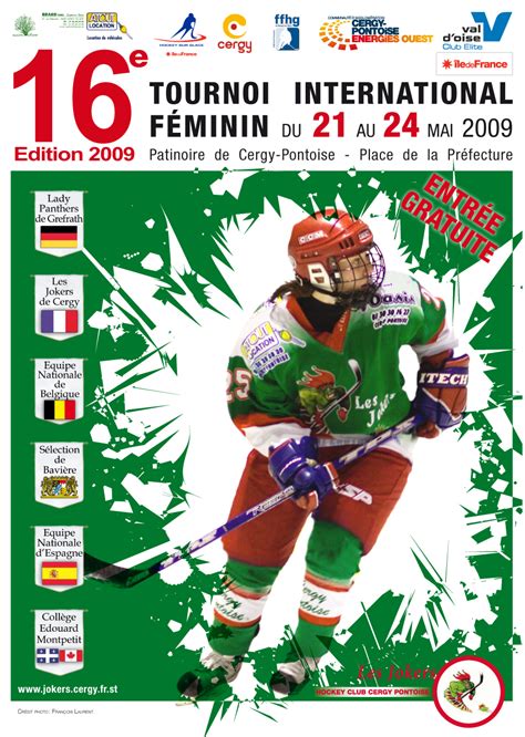 Raadpleeg of publiceer events, toernooien, stages. Hockey sur glace : Cergy : Tournoi international féminin ...