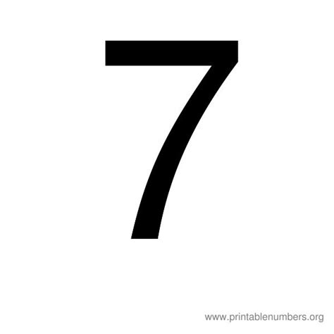 6 Best Images Of Printable Number 7 Free Printable Number 7 Large